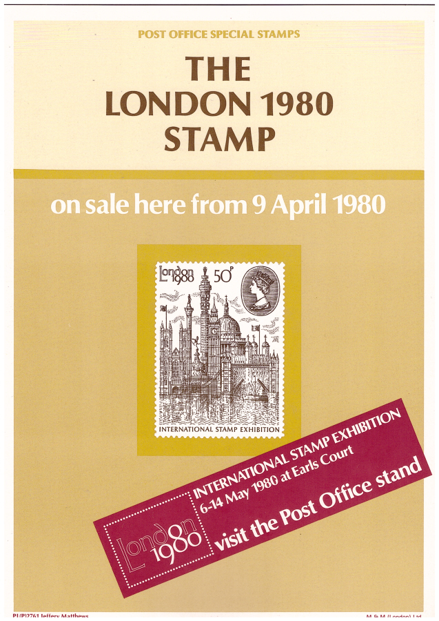(image for) 1980 London '80 Post Office A4 poster. PL(P) 2761.